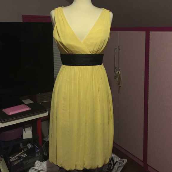 London times yellow/black dress