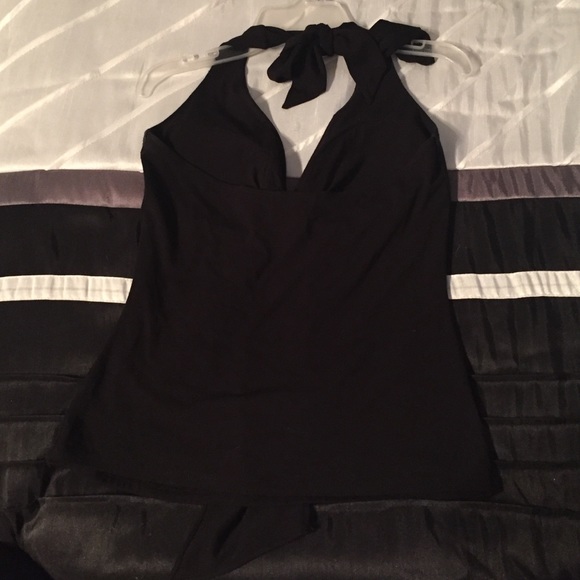 Black Cache Halter Top - Picture 3 of 4