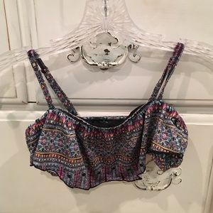 O'neill girls tribal print bikini top