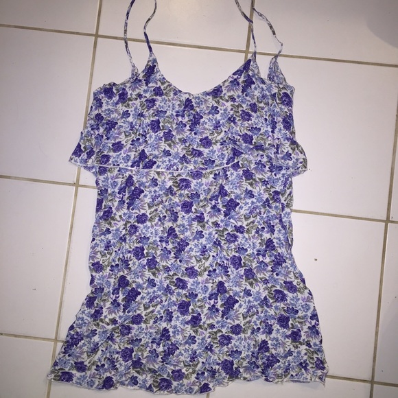 Blue life floral dress