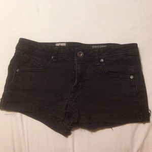 Faded black volcom shorts