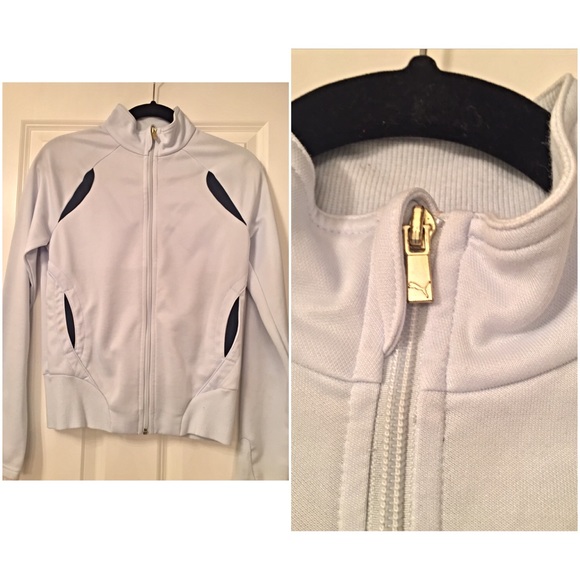 Light blue Puma track jacket