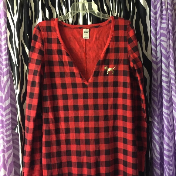 PINK by Victoria Secret Checkered Onsie