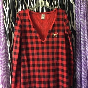 PINK by Victoria Secret Checkered Onsie