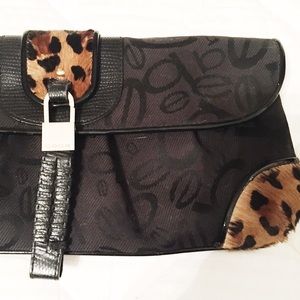 Bebe Leopard Clutch bag