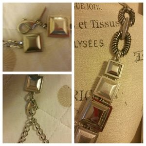 Chico's silver plated belt
