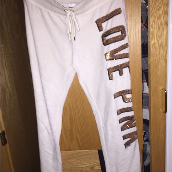 Velour Pink Victoria Secret Sweatpants