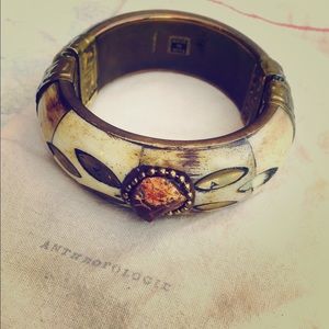 Anthropologie Boho Hinged Bangle