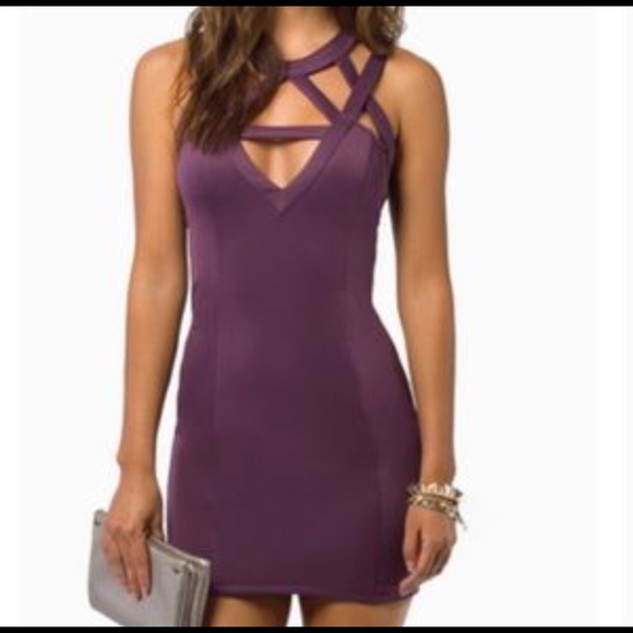 Caged mini dress