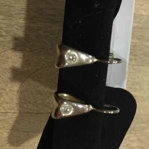 Dainty silver earrings
