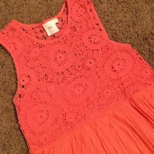Coral Asos Maternity Dress