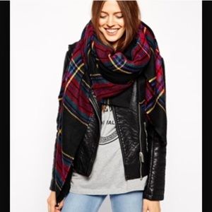 ASOS plaid blanket scarf