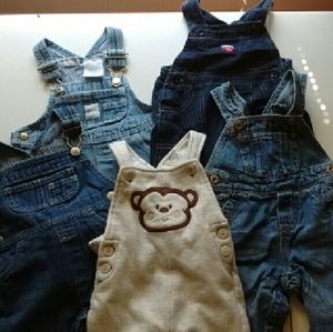 5 pairs of overalls