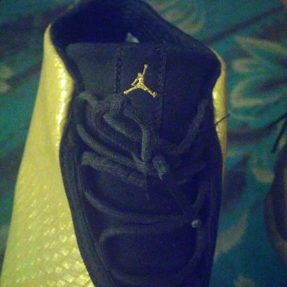 Gold and black future jordans/ rare color - Picture 2 of 4