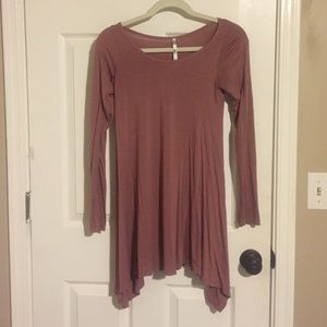 Pink long sleeve dress