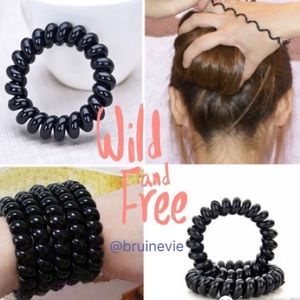 ☎️ Trendy Phone Cord black hair ties are here!!!