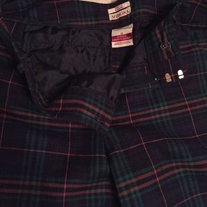 Plaid crop pants size 12, women's