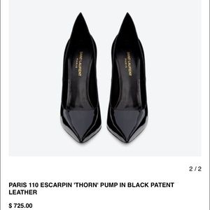 Ysl Paris escarpin thorn pumps BNIB