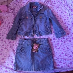 Toddler Juicy Couture jacket and Skirt set