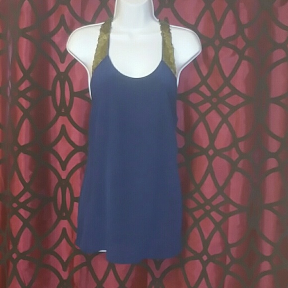 SALE!!! BCBG MAXAZRIA navy blue tank top