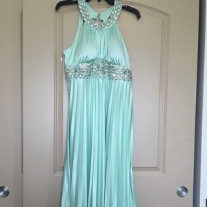 Mint green dress