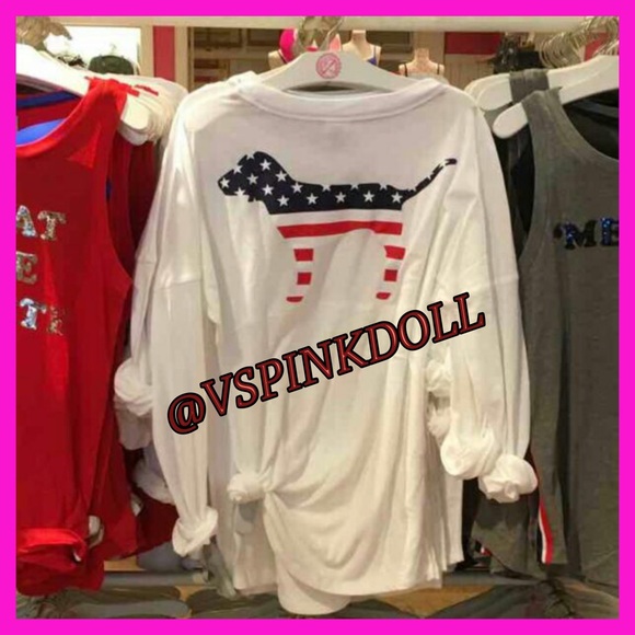 ❗️❗️SOLD❗️❗️VS PINK MERICA' DOG CREW