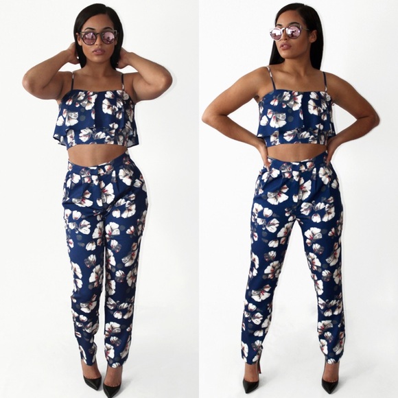 Two piece floral set