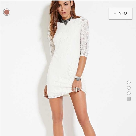 Lace Crisscross Shift Dress