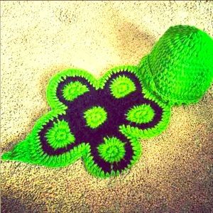 Photo prop turtle handmade crochet