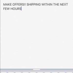 MAKE REASONABLE OFFERS!