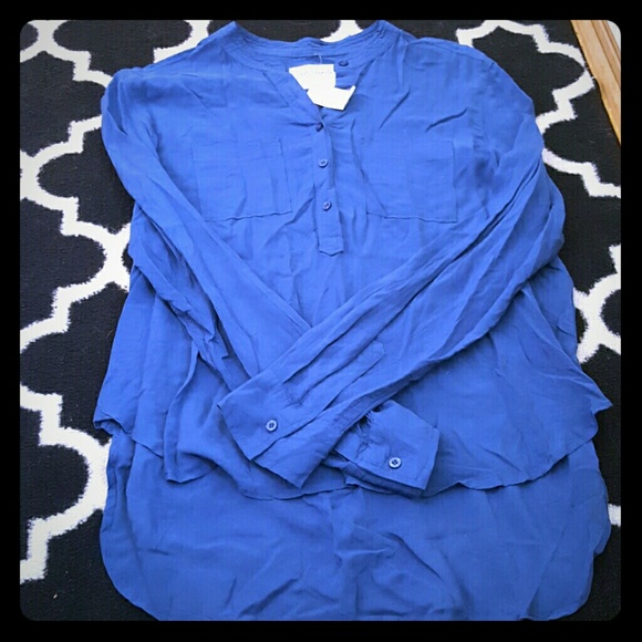 Aeropostale Navy silky Hi-Lo tunic new with tags