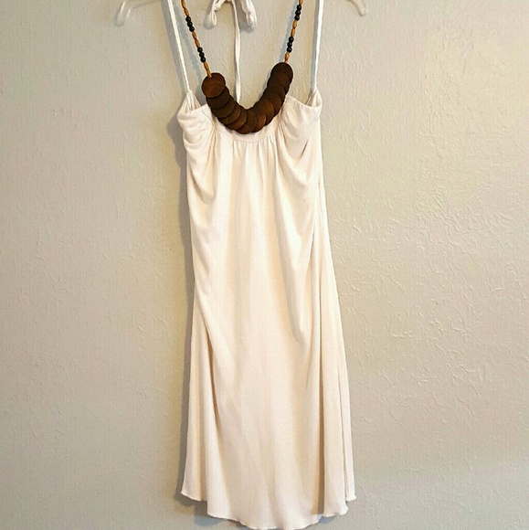 White halter dress