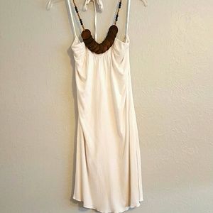White halter dress