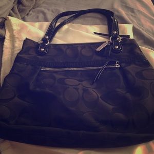 Black Coach shoulder bag!