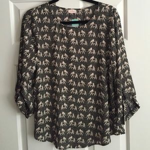 Pixley elephant blouse