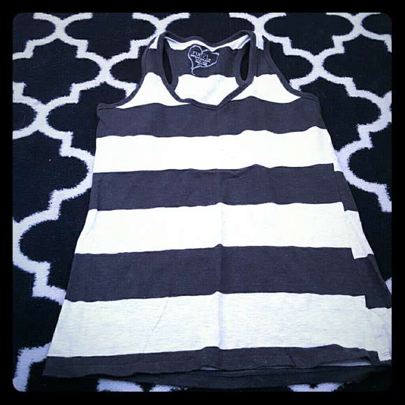Grey striped tank top