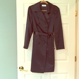 Calvin Klein satin trench coat