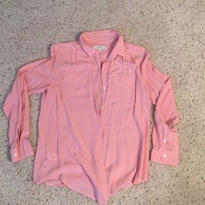 Loft medium soft rose colored blouse.