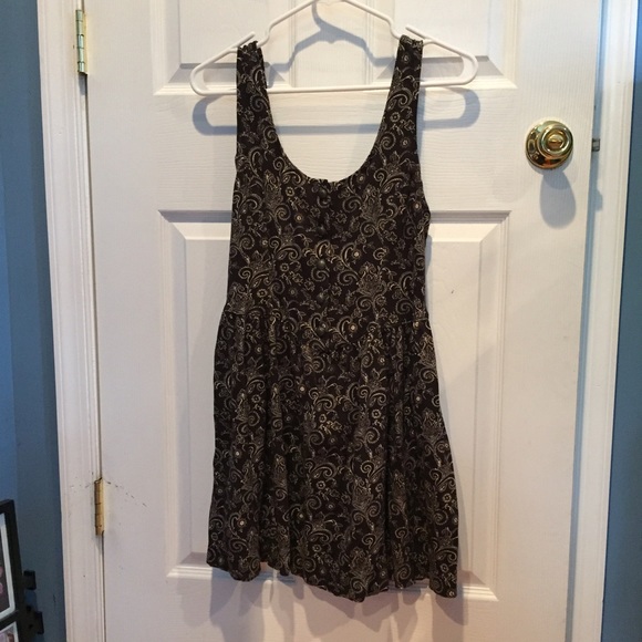 Free People - Black Paisley Dress