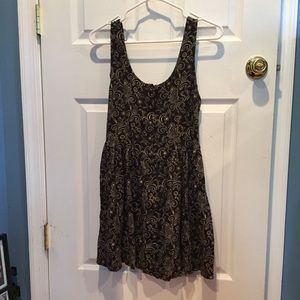 Free People - Black Paisley Dress