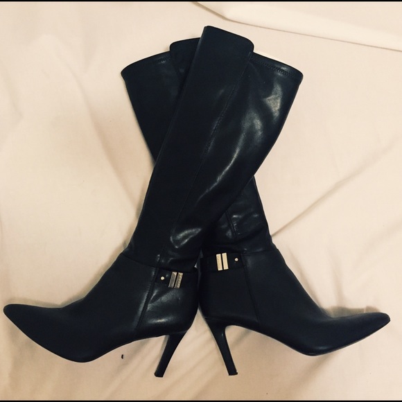 Calvin Kelvin Knee-length Heel High Boots SIZE 8👢