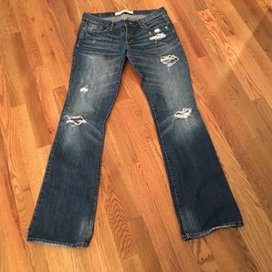Abercrombie & Fitch Distressed boot cut Jean