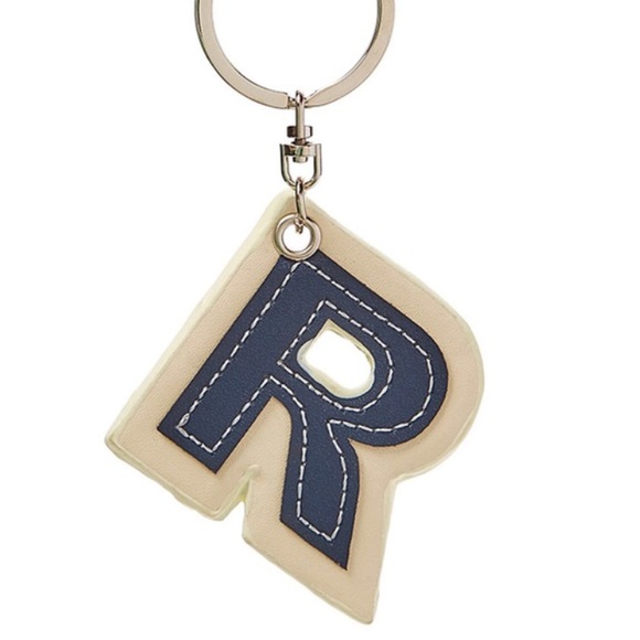 🆕 C Wonder Initial Leather Charm Letter "R"