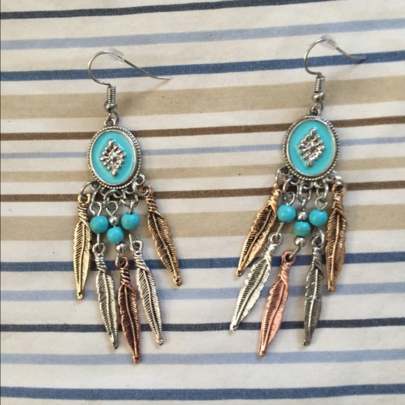 Vintage style bohemian earrings.