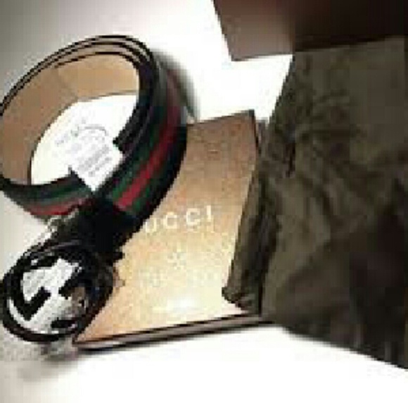 Black Gucci belts