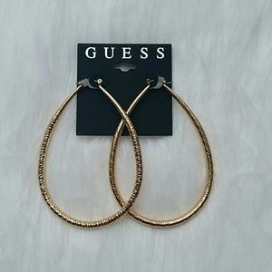 GUESS gold hoop earrings