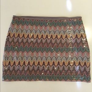 Sequined express skirt