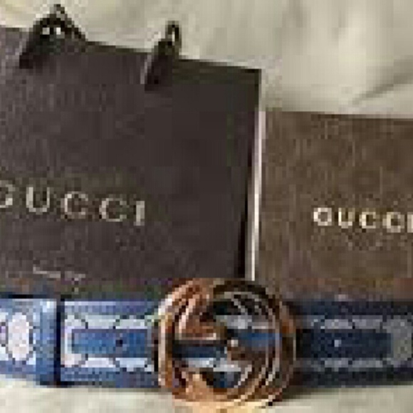 Gucci belts same pattern different color