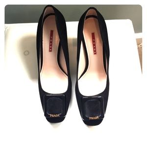 SOLD: (not available) Prada suede pumps