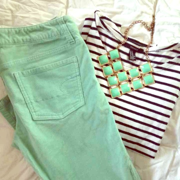 ❌SOLD❌American Eagle mint skinny jeans
